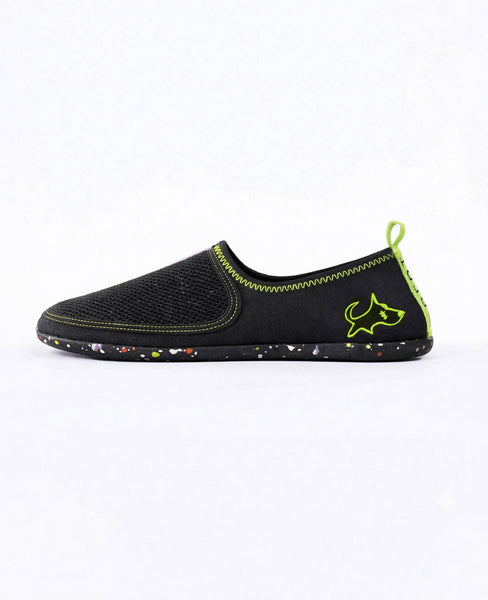 Men\'s Black & Neon Green Slip-On Water Shoes Men main image 2